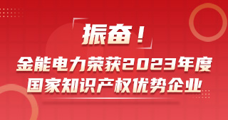 振奮！金能電力榮獲2023年度國家知識產權優(yōu)勢企業(yè)